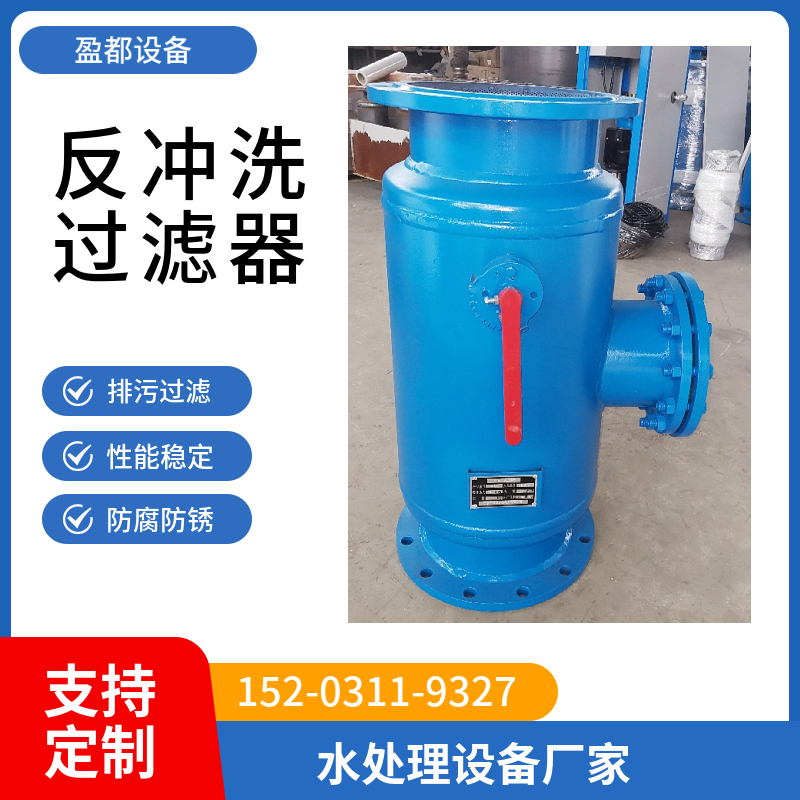 立式反冲洗除污器   自动排污过滤设备白山  反冲洗过滤器