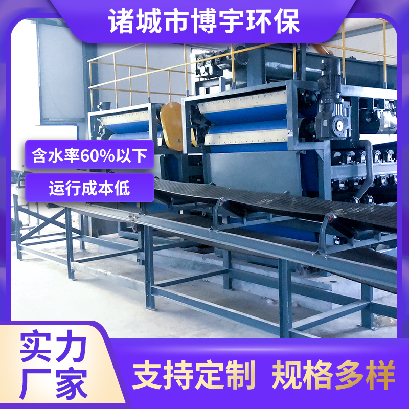 超高压式压滤设备 高密过滤带式压滤机 重型高压脱水机 厂家直供 博宇