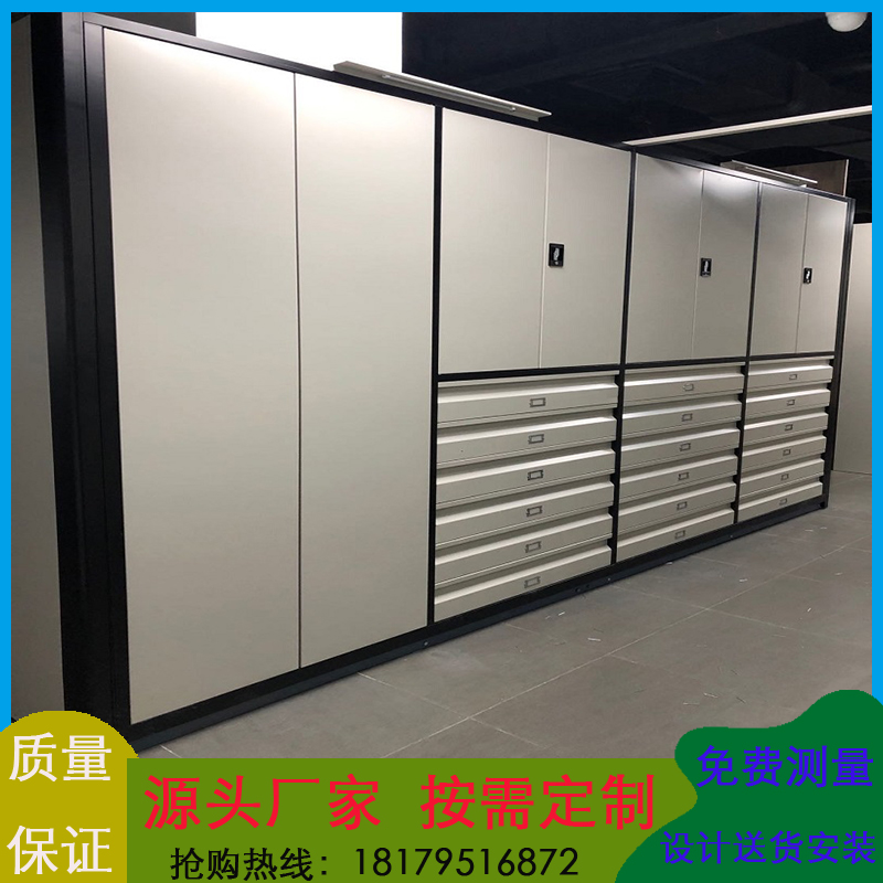 樟木文物密集柜 博物馆文物移动藏品架 博物院馆藏文物密集柜