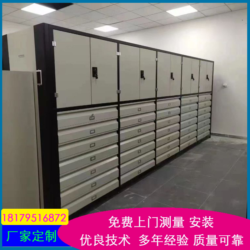 拍卖公司画廊字画架文物密集架 防震博物馆文物柜 按需定制