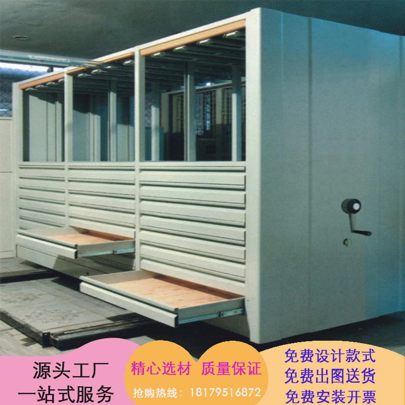 木护板玻璃门文物储藏柜 文物储藏铁柜 抽屉实木文物藏柜