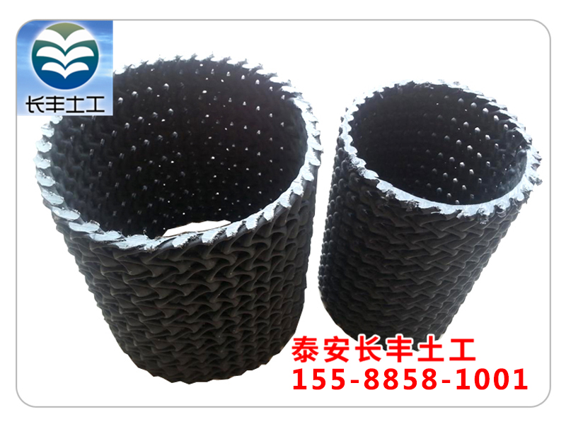 pe硬式透水管50-300mm加工定做 长丰曲纹网状硬式透水管生产厂家