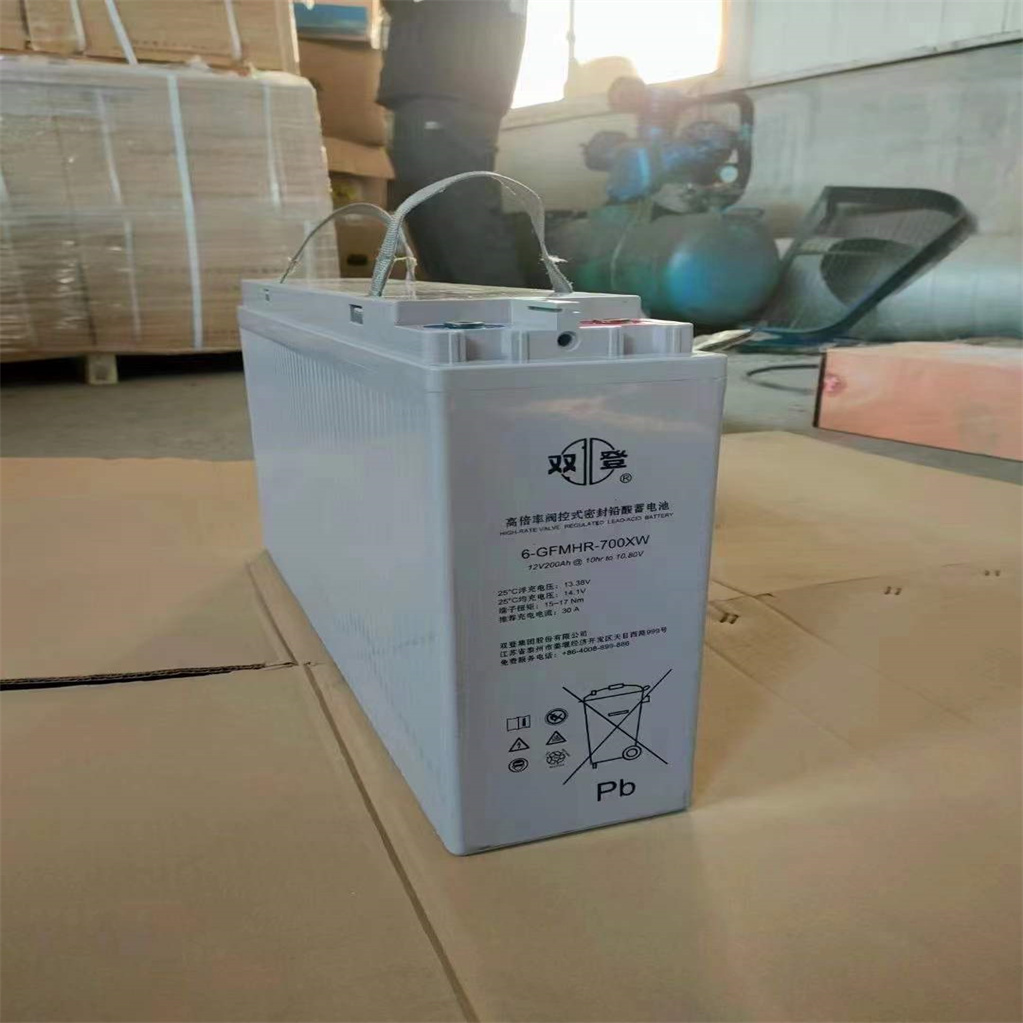 双登12V200AH高倍率阀控式铅酸蓄电池 狭长型 6-GFMHR-700XW阻燃蓄电池不间断UPS电源