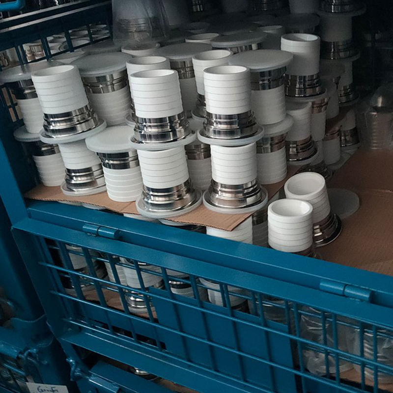 卫生级衬四氟接头 PTFE/PFA软管接头 扣压卡压管件接头