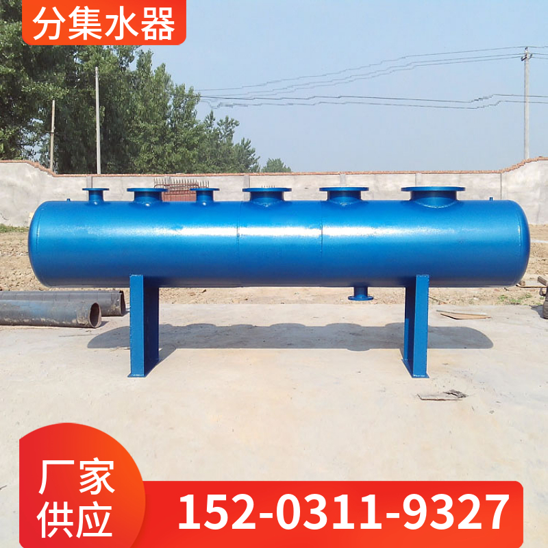 不锈钢分气缸 管道水循环水分集水器 分气包河南