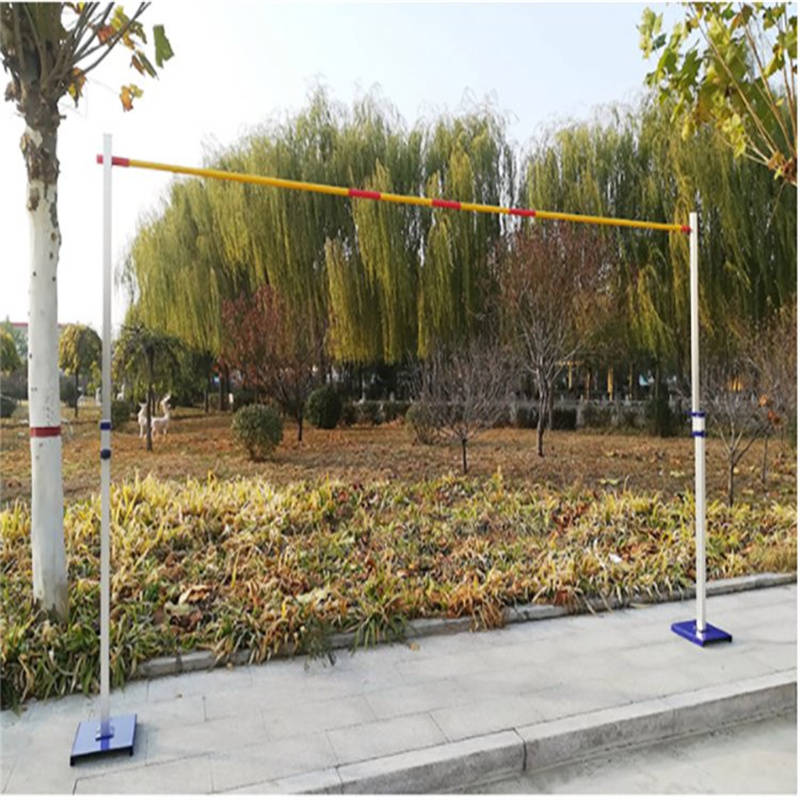 比赛训练铝合金跳高架高低可调可移动钢底座 跳高横杆