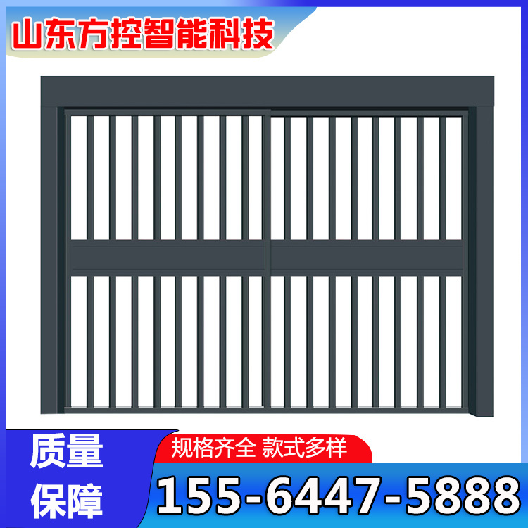 淄博小区栅栏门 铝合金材质 自动栅栏侧小门 智能门禁 简约美观防盗 上门安装