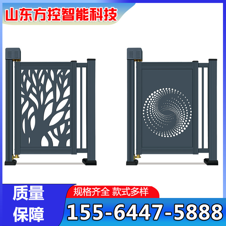 淄博电磁门 小区门禁自动门 刷卡人脸识别电磁吸门 栅栏式小门封板百叶小门