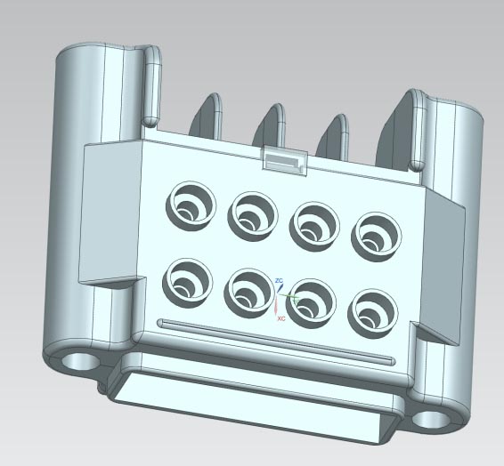武汉注塑加工 PP+30GF-连接器 设计生产一站式服务