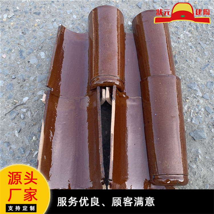 古建筒瓦 园林景观工程屋顶水泥仿古瓦