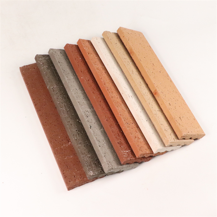 陶土劈开砖 仿古古建面砖 双合砖 色泽柔和 状元建陶