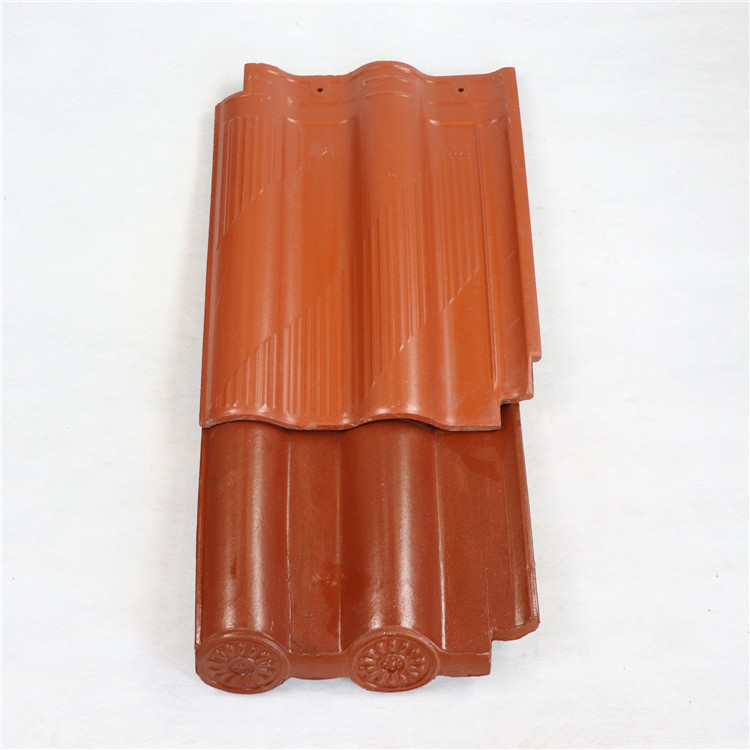 陶瓷双筒瓦 加工批发 别墅屋 全直角双筒瓦 状元建陶