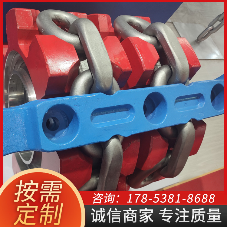 48x152型号矿用紧凑链 焊接环接锻打环链条 直径48mm扁平圆环链