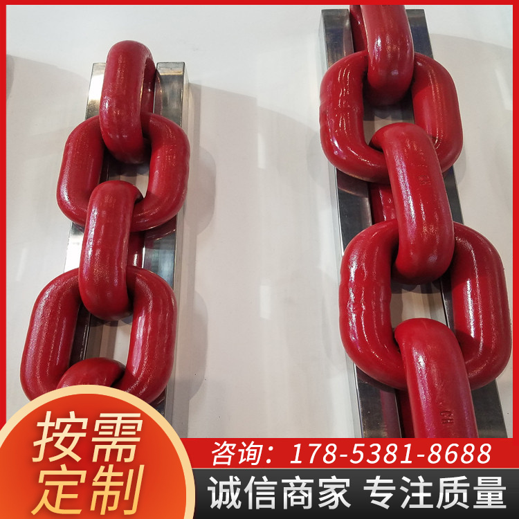 可定制五环链 专业制造矿用圆环链 除渣机用渗碳链条 高强度紧凑链