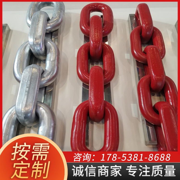 先进 可定制五环链 三环链 供应高强度圆环链 加工定做渗碳链条 规格齐全