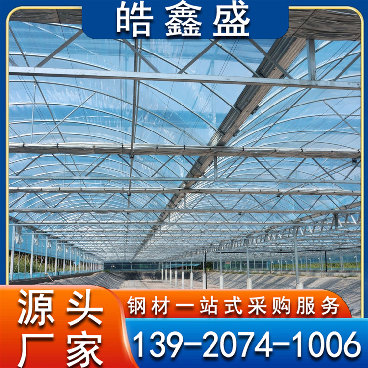 薄膜温室大棚造价 搭建工期短 水产养殖展示 支持加工定制