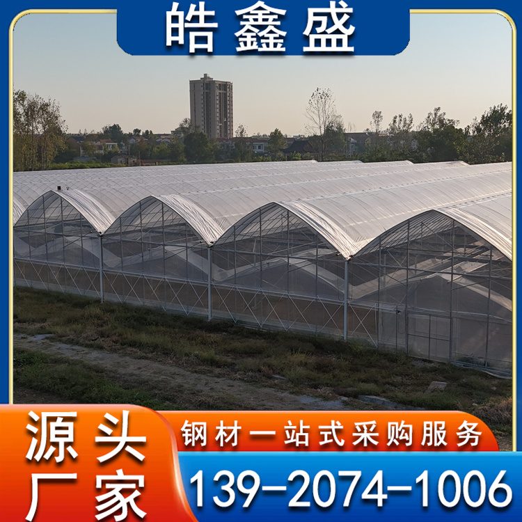 耐腐蚀抗老化  蓝莓连栋大棚 镀锌钢管 大棚骨架 可加工定制