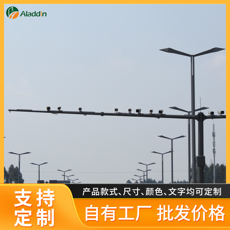 厂家供应八角监控杆道路交通监控杆 镀锌信号灯杆电警监控杆定制