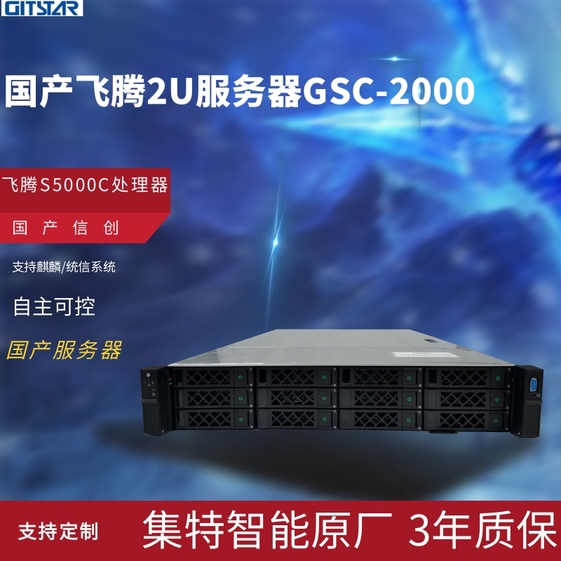GITSTAR集特 国产飞腾S5000C通用服务器GSC-2000-12 国产飞腾S5000C