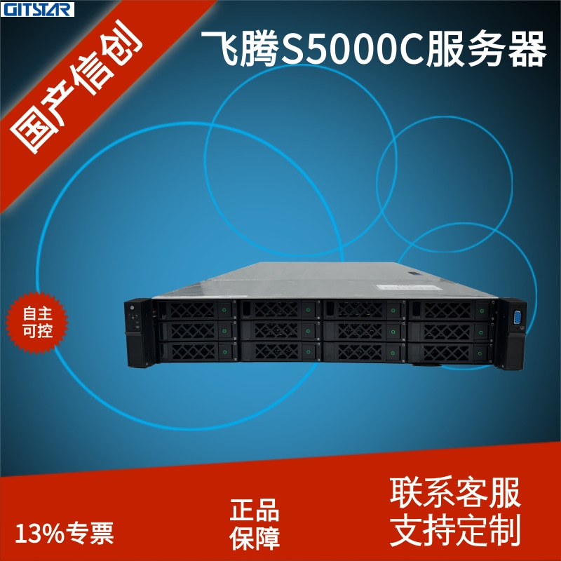 GITSTAR 国产信创 飞腾S5000C 2U机架服务器GSC-2000