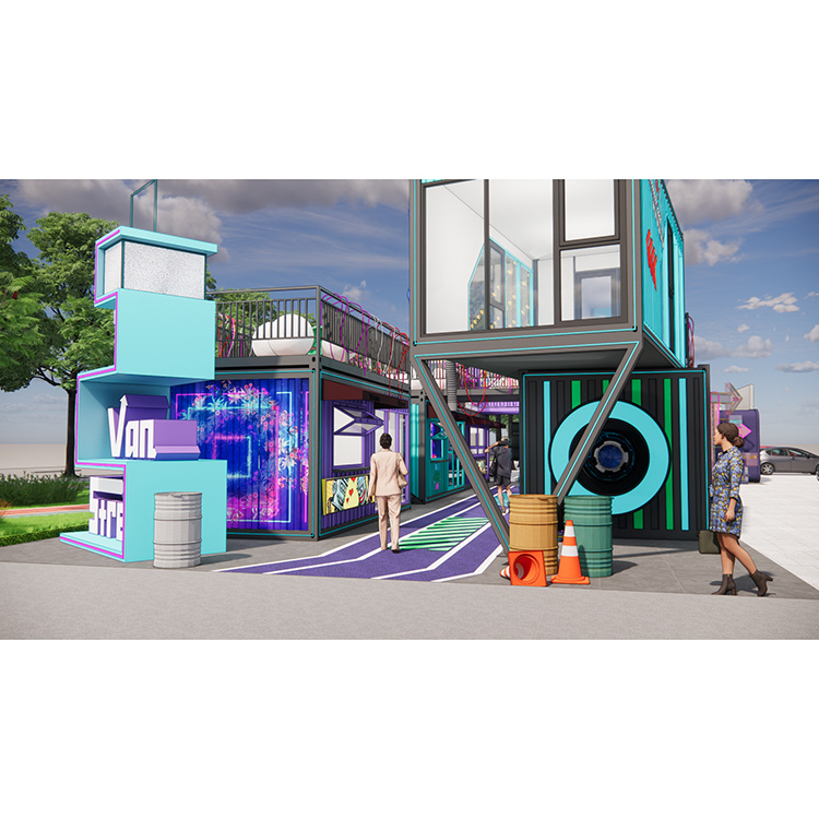 集装箱商业街设计 网红集装箱设计 集装箱商业街  严选材质 美观环保