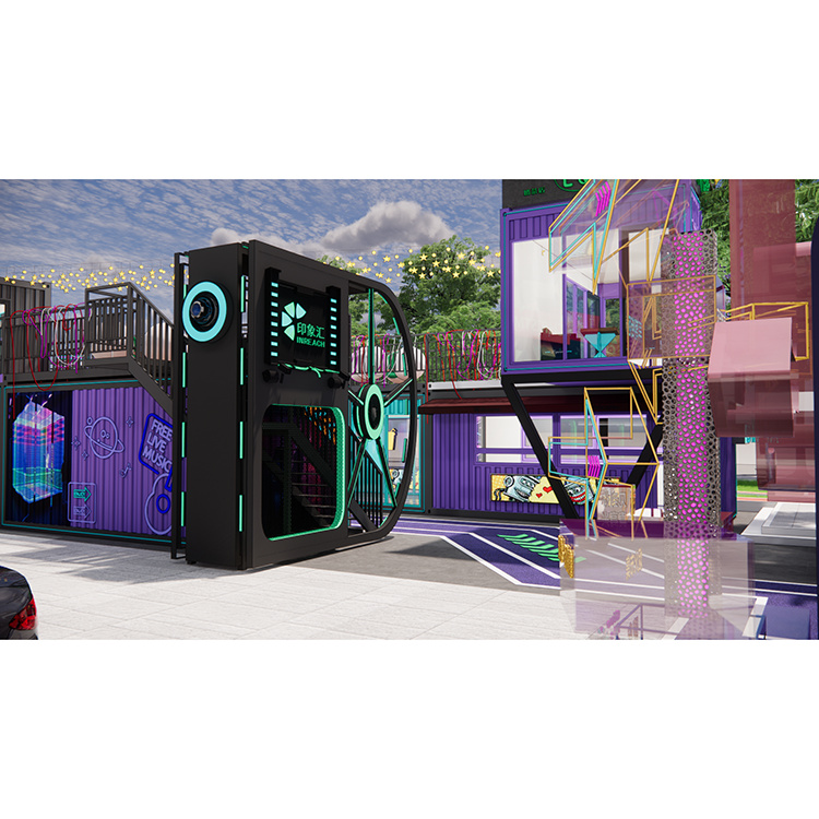 集装箱商业街设计 网红集装箱设计 集装箱商业街  科技感强