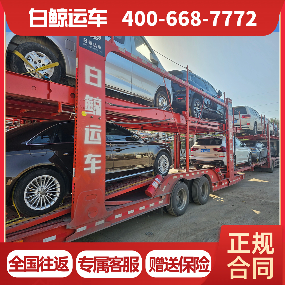 汽车托运公司 全程保险承保 全国各地轿车托运 优选白鲸运车