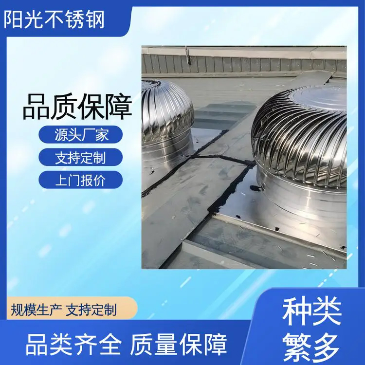 阳光不锈钢 耐高温性能好  款式多样 旋涡轮无动力风机风貌