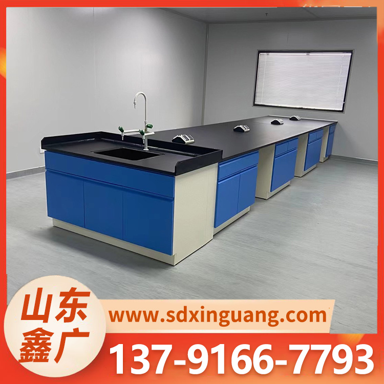 全钢实验台 中央操作边台理化实验室仪器台学校用实验桌定制