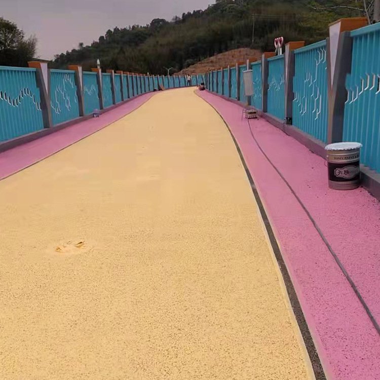 天脉彩色路面涂料 水性路面施工 多种颜色绿化路面改色漆