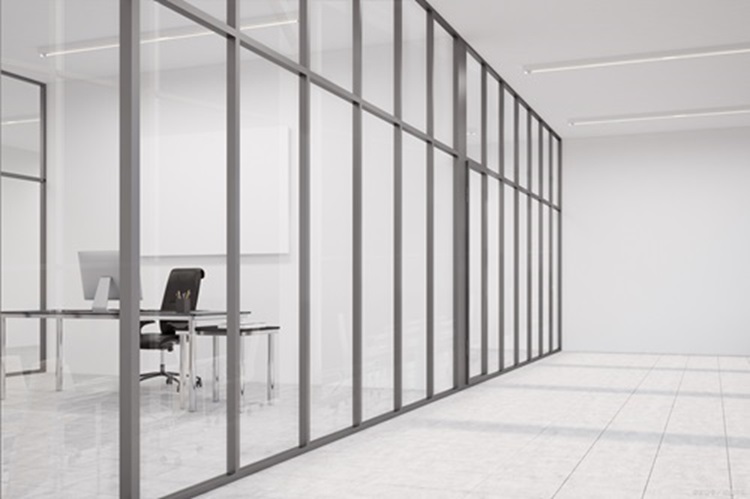 玻璃隔断厂家 水波纹玻璃隔断 远洋恒大