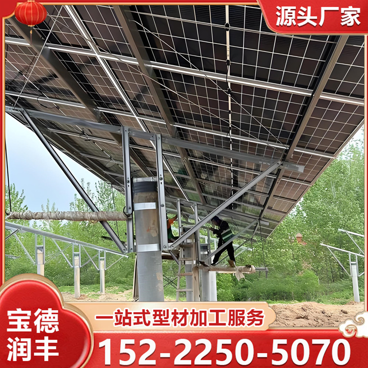 光伏立柱厂家 镀锌冷弯型钢支架 桁架钢立柱 建筑工程用 使用寿命长