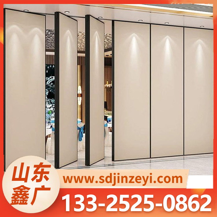 移动隔断 推拉式可固定高隔间 木饰面