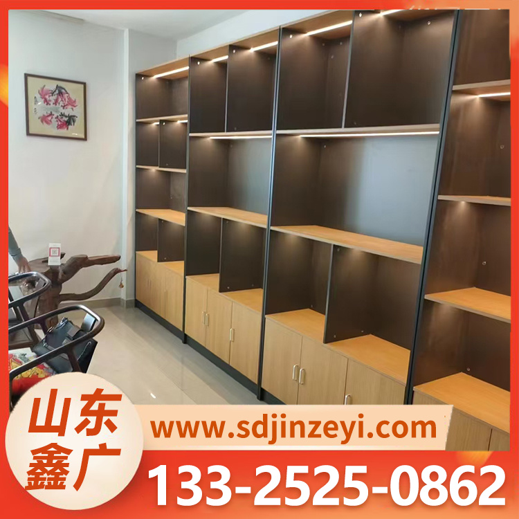 钢木展柜 展示柜 多层钢木展柜 安全保护