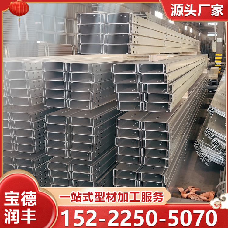 镀锌c型钢材 内卷边斜边定制 国际标准钢材防腐蚀寿命长