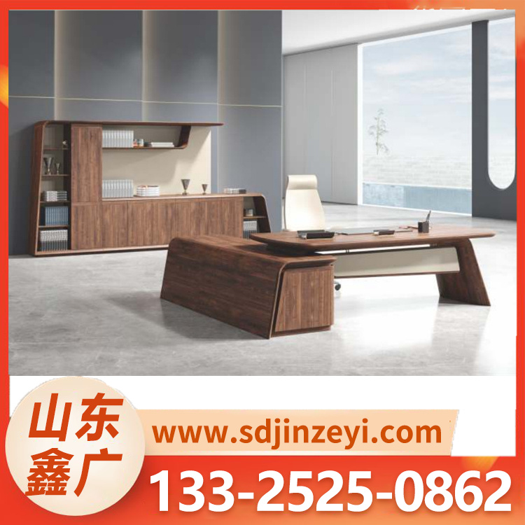 中式老板桌 实木新中式老板桌烤漆班台