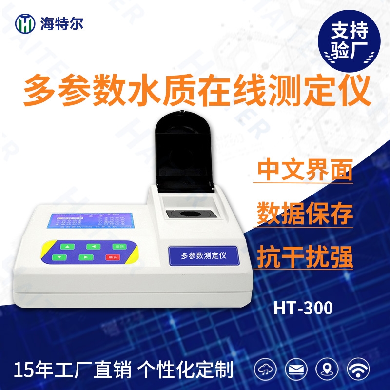 台式多参数溶解氧氨氮PH水质在线测定仪HT-300