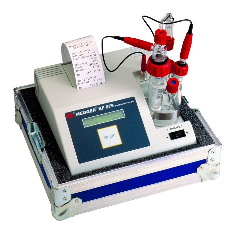 美国MEGGER KF875卡尔费休油微水测试仪绝缘油含水测试仪梅凯代理