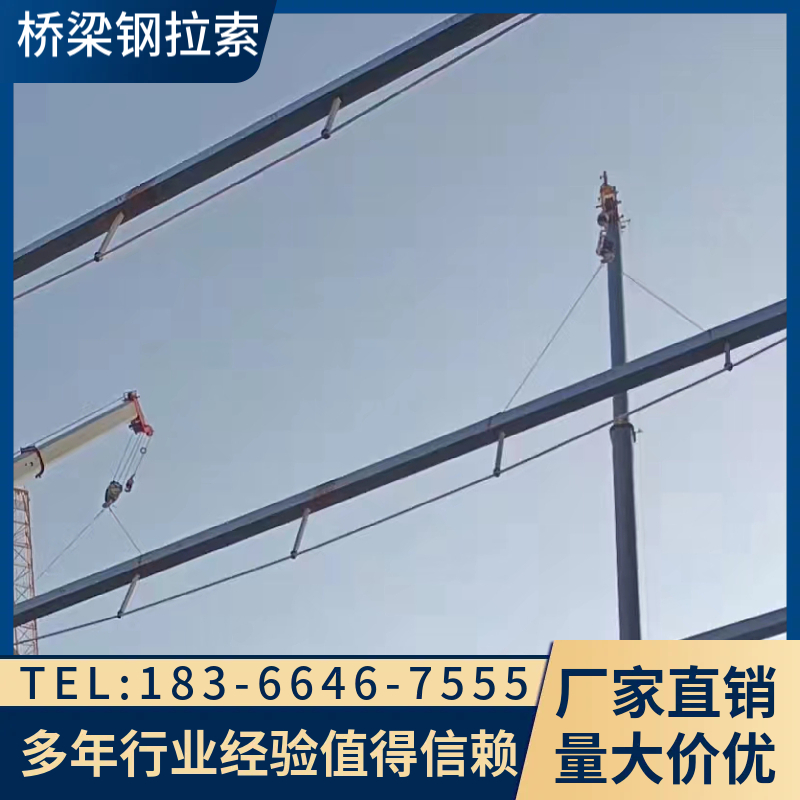 钢结构拉索 拉索厂家 环氧喷涂钢缆索支持定制现货充足