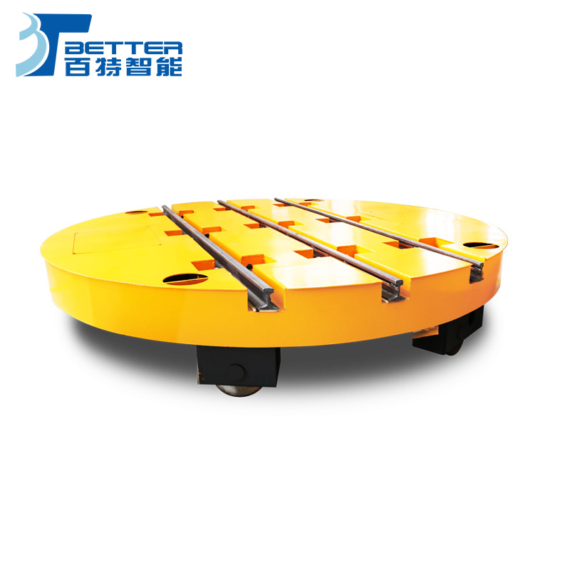 无轨有轨转盘换轨车托盘搬运车