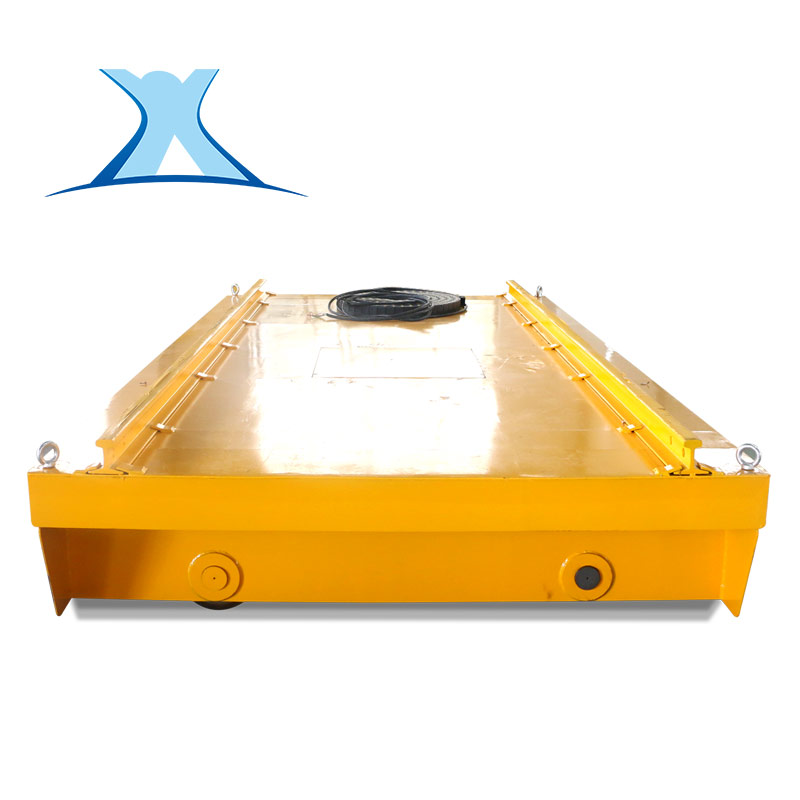 有线凹槽载物电动地平车30吨蓄电池平车