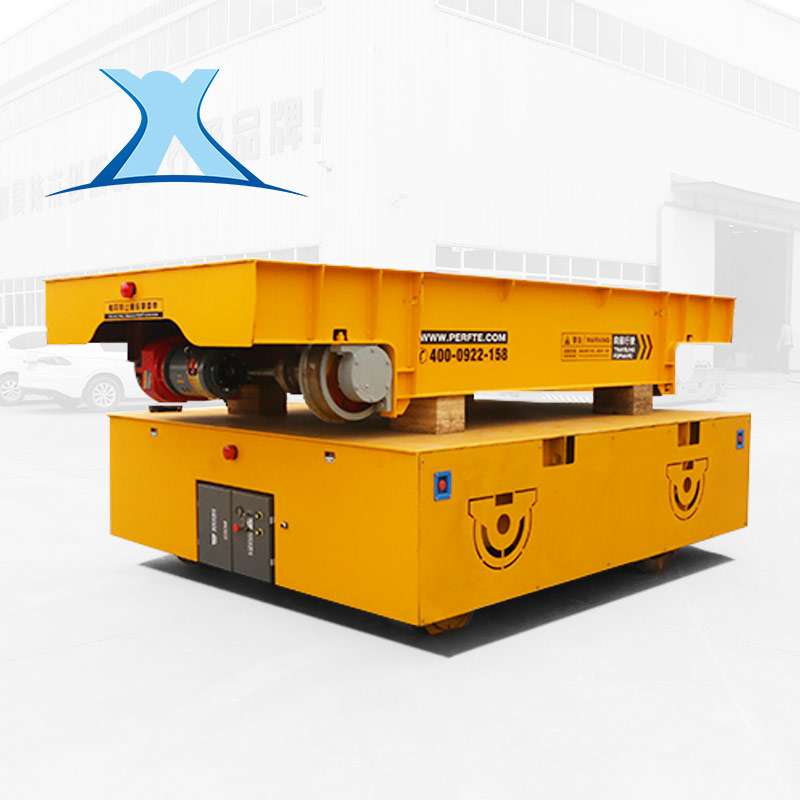 轨道式子母搬运车十字交叉轨道平车双层摆渡子母车蓄电地平车