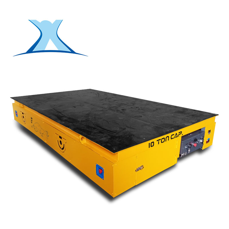 车间遥控无轨地平车加长台面电动蓄能