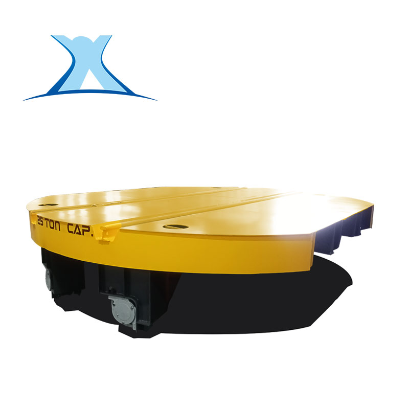 智能转运平板车转盘托盘搬运车