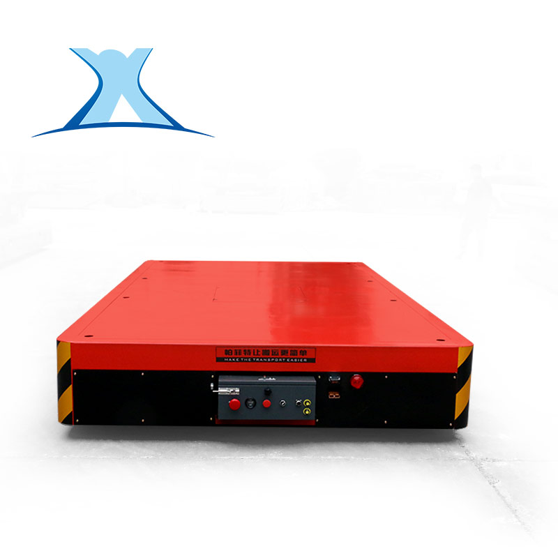 车间遥控无轨地平车30吨蓄电池平车