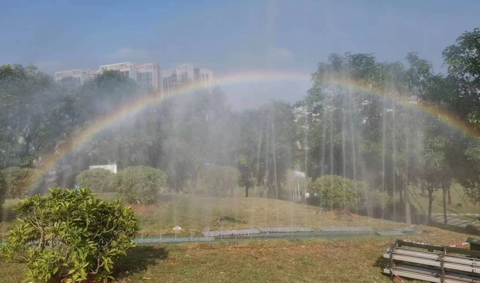 人造彩虹 气象公园人工彩虹
