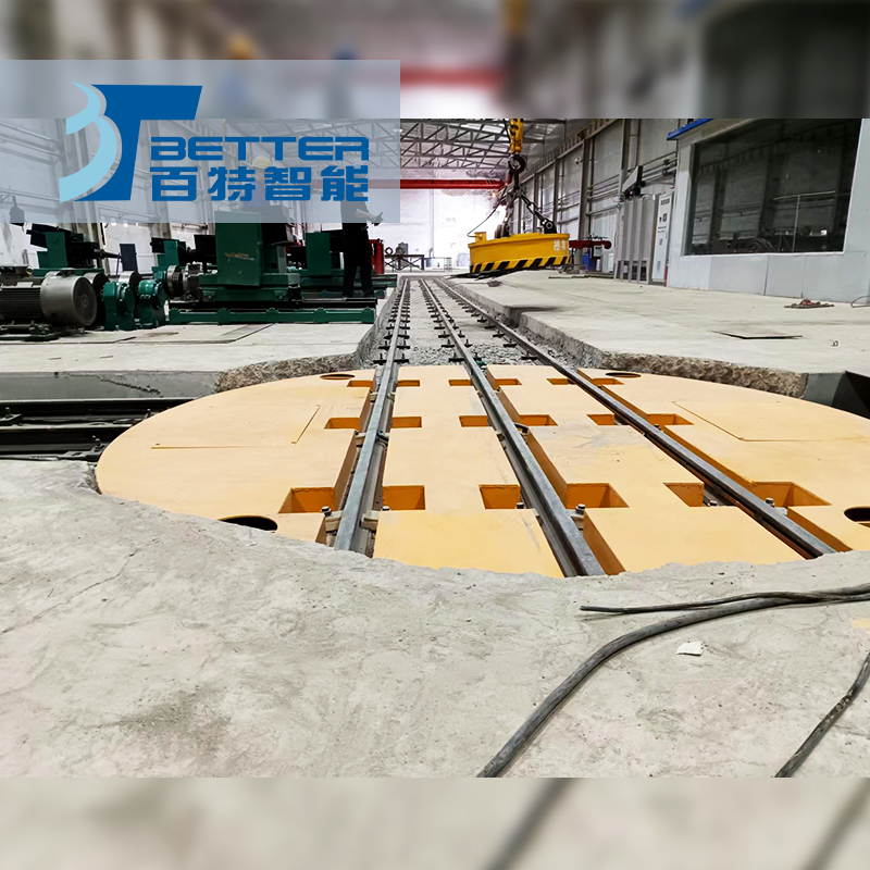 转盘换轨车里型旋雅出仓库搬运车搬运模具神器