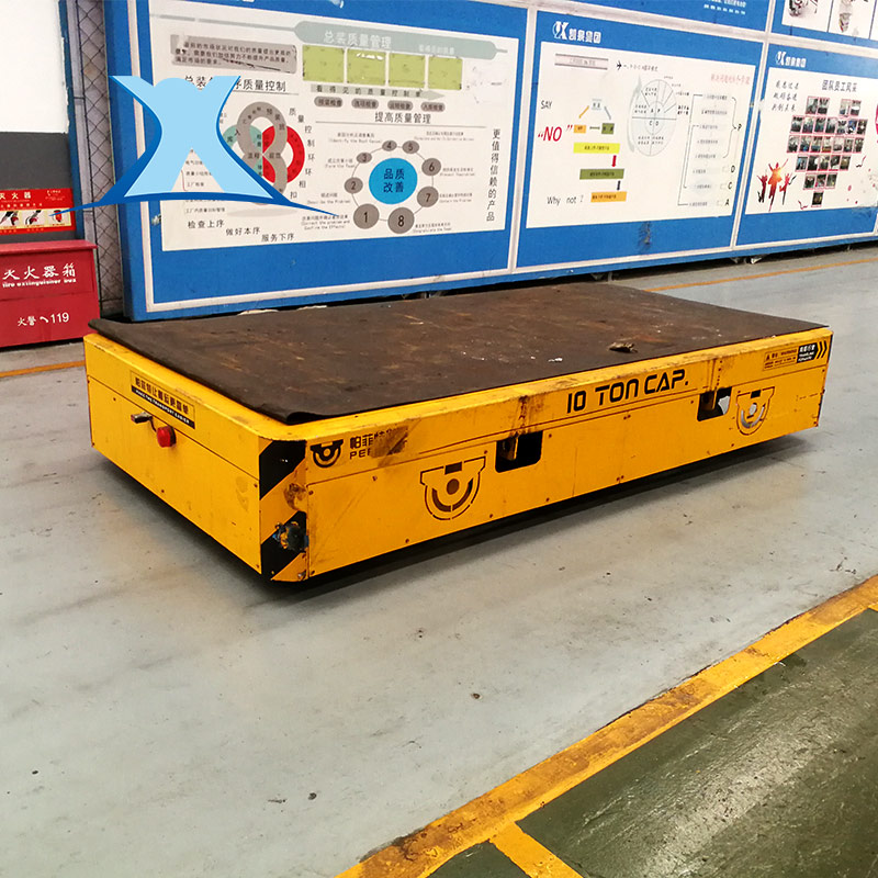 防爆搬运车轨道平板车厂家遥控重载平板车