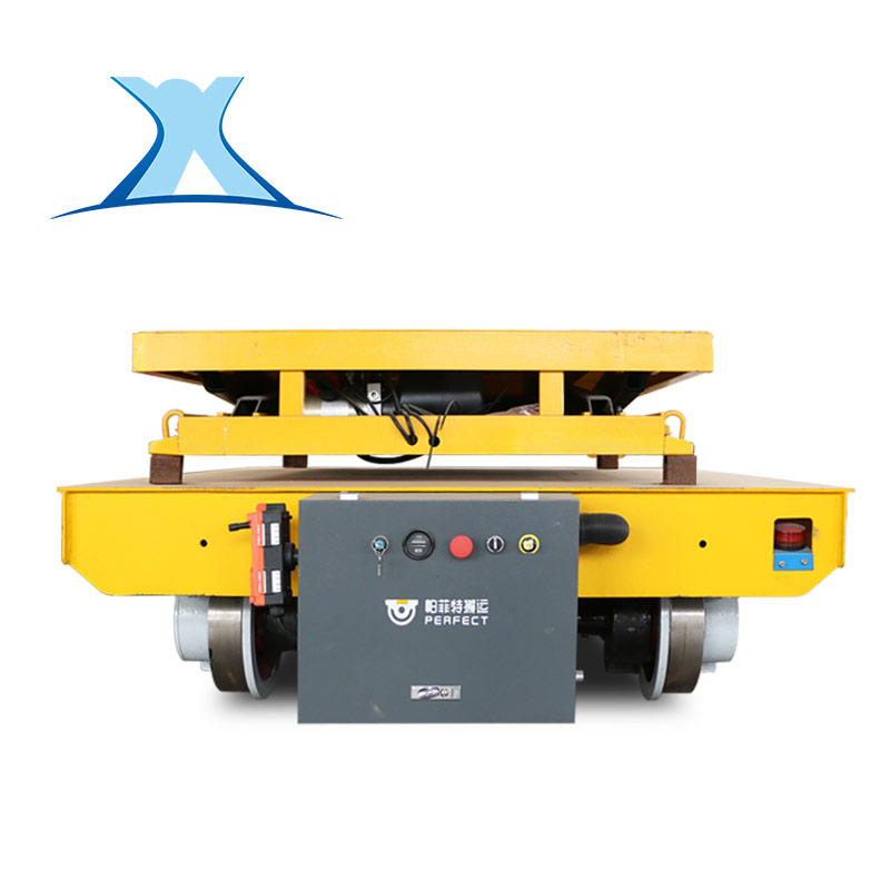 30吨蓄电池平车可升降搬运车加长台面电动平车