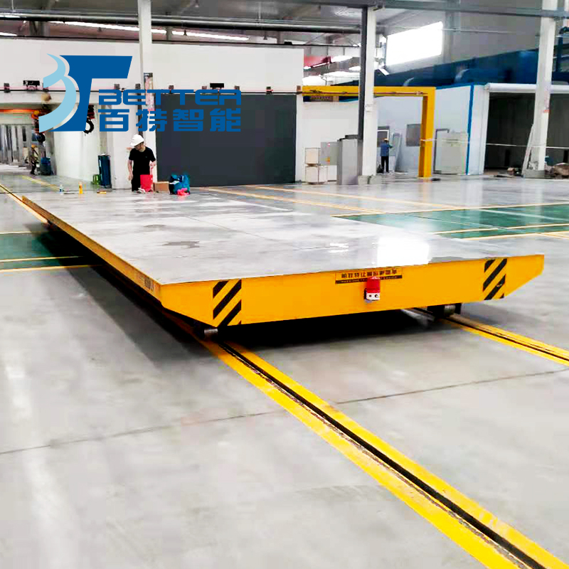 30吨蓄电池平车防爆搬运车轨道平板车厂家轨道转运